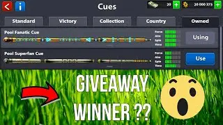 Pool Fanatic Cue Giveaway | Pool Fanatic Cue Winner ??