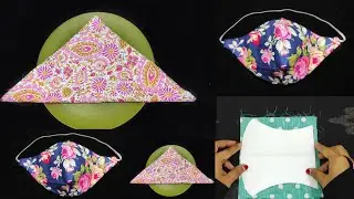3 Easy Pattern Face Mask Sewing Tutorial/How To Make Fabric face Mask At Home #clothfacemask