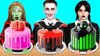 Кулинарный Челлендж: Уэнсдей vs Вампир vs Зомби | Смешные Моменты от DaDaDa Challenge