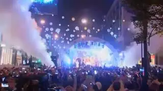 Kylie Minogue switches on London's Oxford Street Christmas lights