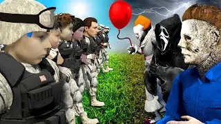فلم قراند : جيش زعرور ضد جيش وحوش الهالوين🔥😱