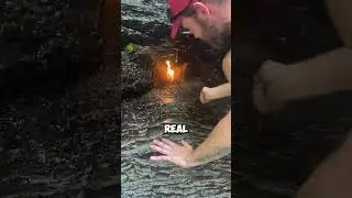 😲 Водопад Вечного Огня: реальность или миф? 🔥 #шорты #водопад