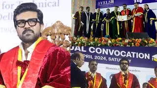 Ram Charan gets honorary doctorate || Vels Convocation || Suzenbro || Game changer ||