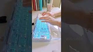 Crystal RGB Backlit Custom Gaming keyboard ! #gaming #gamer #shorts #trending #amazonfinds #blookart