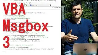 Excel VBA Message Boxes 3 - Message Box for User Feedback
