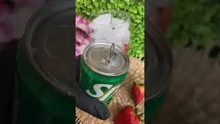 Strawberry soda drink
