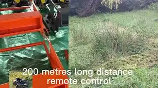 cutting width 800mm remote controlled brush cutter cordless best price China manufacturer factory