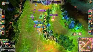 Caitlyn Nami 2v5 Pentakill (Hexakill?)