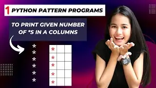 1st day pattern programs | python pattern programs | python short Video | Time Saving Video | .ipynb