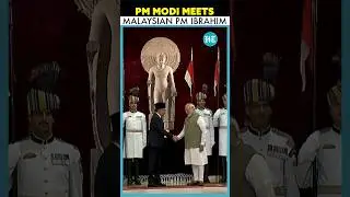 PM Modi Meets Malaysian PM Anwar Ibrahim At Rashtrapati Bhavan