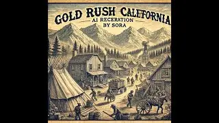 AI Recreates California&rsquo;s 1800s Gold Rush Village | Gold Rush Fantasy by SORA