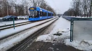 Tramwaje Kraków | Wszystkie przystanki linii 1 | 05, 15, 16, 27.01.2026