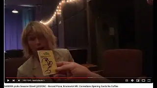 SANDRA picks Sesame Street @COCNC - Nomad Pizza; Brunswick ME: Comedians Opening Cards No Coffee