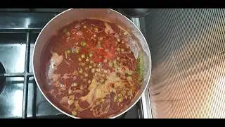 poulpe (القرنبيط والأرز مرق احمر)