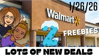 🛒Walmart Deals This Week 1/26/26: Couponing at Walmart: TWO FREEBIES: LOTS OF NEW  DEALS 🛒