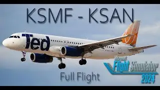 Microsoft Flight Simulator 2024 | Sacramento (SMF) to San Diego (SAN) | United TED A320