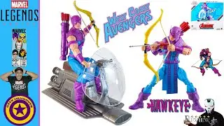 Marvel Legends The Avengers 60th Anniversary  Hawkeye with Sky Cycle Action Figure Review