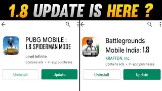 1.8 UPDATE IS HERE IN PUBG MOBILE & BGMI ? HOW TO DOWNLOAD PUBG MOBILE/BGMI 1.8 VERSION PLAYSTORE ?
