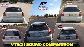 Honda Civic Type R VTEC Sound Evolution | FH1 vs FH2 vs FH3 vs FH4 vs FH5 vs FH6 😱