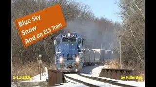 Escanaba & Lake Superior Railroad train roll-by
