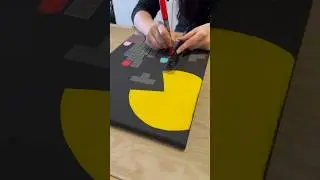 PAC-Man Vs. Tetris Painting #shorts