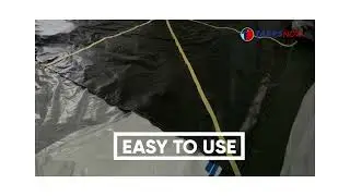 Tarps Now Debris Lifting Tarp with Steel D-Rings and Strong Yellow Webbing for Construction Site