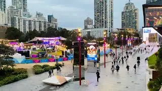 Walking tour from Darling Quarter to Darling Harbour | Sydney Australia Aug 2022