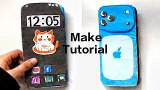 How to make a paper iphon 17 pro max easy craft make tutorial step by step 