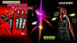 KTM style indicator for cycle 🔥🔥🔥 #cycle #indicator #tranding #led #cyclestunt