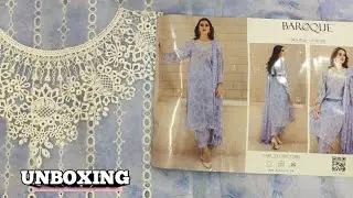 Unboxing Baroque Luxury Collection 2023 Hit Code LAWN UF-329  #usmanfashion #baroque #chiffon