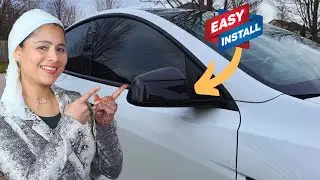 Tesla Model Y Carbon Fiber Mirror Covers: Juniper Sporty Look