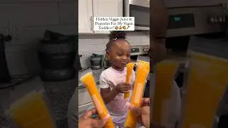 Hidden Veggie Juice & Popsicles 👶🏽🌱 #vegantoddler #vegan #veganmom #veganlife #juicing #veganfood