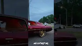 Candy painted 72 donk on gold Rucci wheels