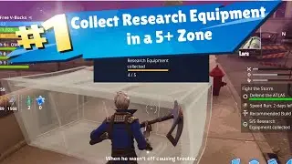 Collect Research Equipment in a 5+ Zone Save the World Fortnite challenge
