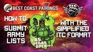How To Submit Army Lists with the Simplified ITC format using Best Coast Pairings