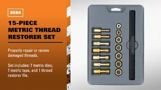 LANG 2584 - 15-Piece Metric Thread Restorer Set