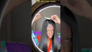🙈Quick Weave Middle Part w/Leave Out Hairtok! Long Silky Soft Straight Hair Ft.#Elfinhair Review