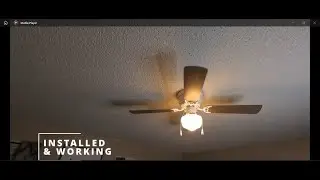 How to Replace Light Fixture with Ceiling Fan Install  #42