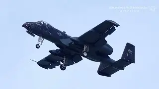 (4K) A-10C Thunderbolt II Demo Team Blacksnake | Cleveland National Air Show 2024
