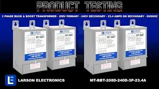 3 Phase Buck & Boost Transformer - 208V Primary - 240V Secondary - 23.4 Amps on Secondary - 50/60Hz
