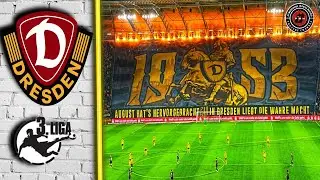 ⚫🟡 DYNAMO DRESDEN K-BLOCK Shows Big Choreo Attractions in the Derby Match Against Erzgebirge Aue