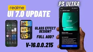 REALME P3 ULTRA UI 7.0 JANUARY UPDATE - GLASS EFFECT DESIGN & NEW FLUX THEMES 
