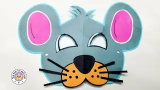 Как сделать маску для лица мыши🐭/ Легко/ Крыса 🐀/ Урок/ @starkidsartcraft8261