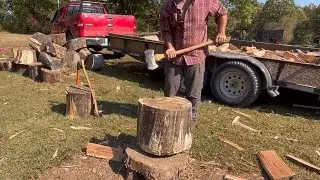 Колка дров, ручки из ясеня, благословен еще один день 🙏🪓🙌🪵