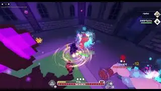 Beating the final boss in Pixel Blade