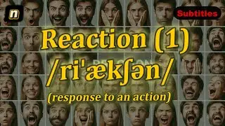 [n] Reaction meaning (response to an action) with 5 examples