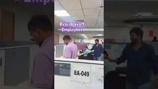 Byju&rsquo;s Layoff Employees.             #byjus #byjusexamprep #layoffs #bangalore