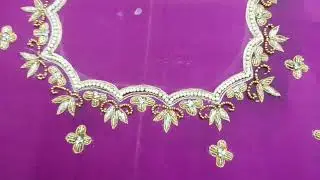 Hand work design machine work blouse design Sa mix karke lekar aaya hun 🪡🧶🎁#handbroidery 