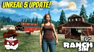 Cheese and Chicken Coops in the Ranch Sim New Unreal Engine 5 Update! S4E5