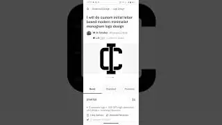 I will do custom initial letter based modern minimalist monogram logo design.m #logo #logodesign